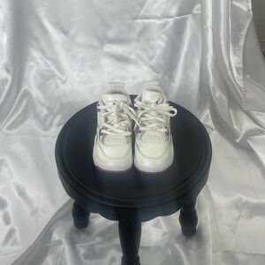 Nike Kids White and Purple Sneakers